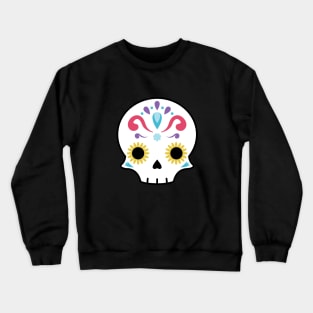 Sugar skull flower Crewneck Sweatshirt